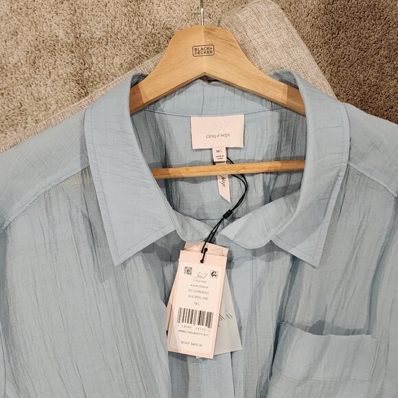 cinq a sept Stylish Coverup M/L soft blue Brand New - Picture 3 of 6